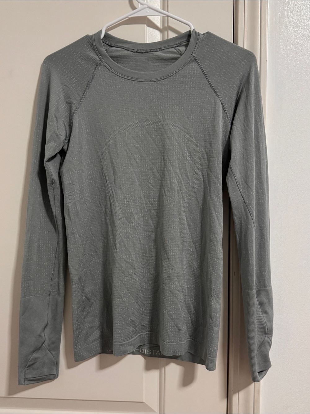 lululemon athletica Women's Long Sleeve Muscle Tee in Light Gray